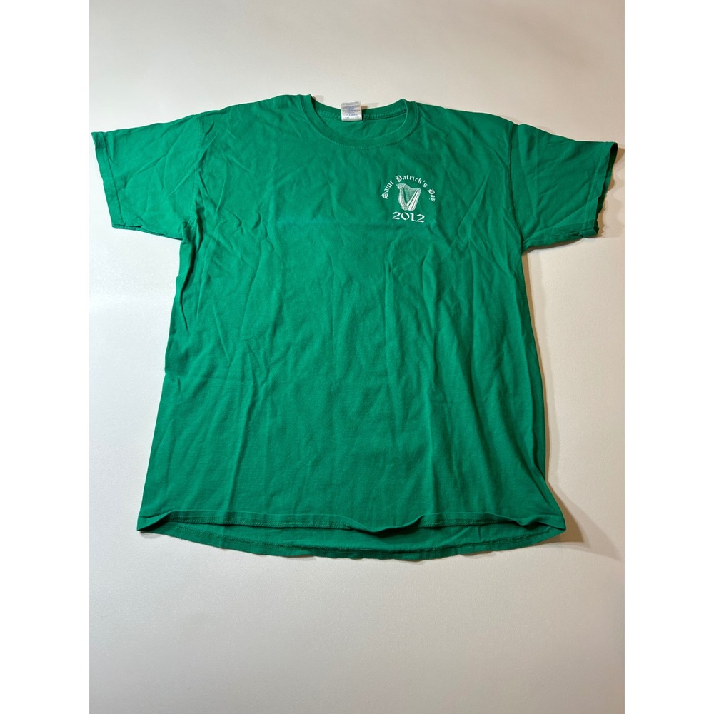 Gildan T-Shirt Mens Large Green Murphy's Irish Pub St Patrick's Day 2012 Graphic